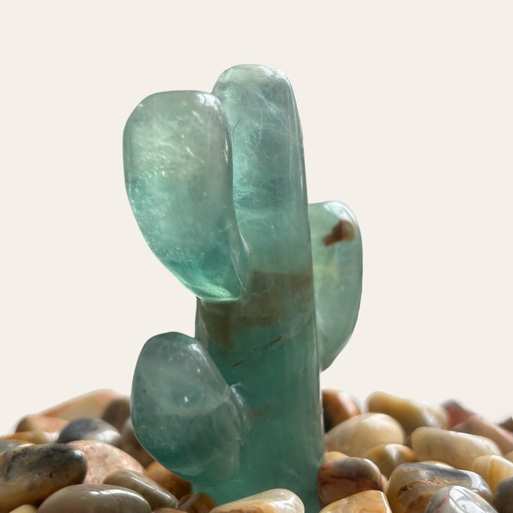 Green Fluorite Cactus - Picture 8 of 9
